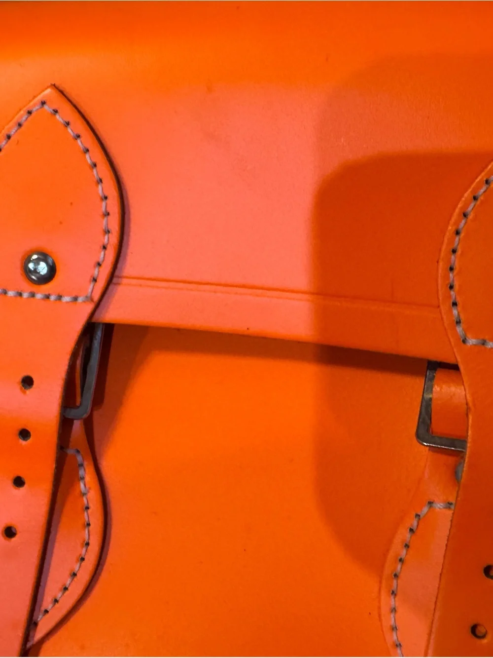 The Cambridge Satchel Company Neon Orange Leather Satchel - Add a pop of color!